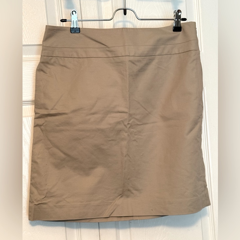 LOFT Tan Mini Skirt